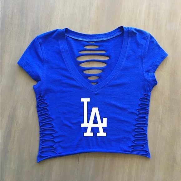 Tops - LA Dodgers baseball croptop tee shirt